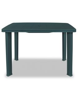 Tavolo da Giardino Verde 101x68x72 cm in Plastica