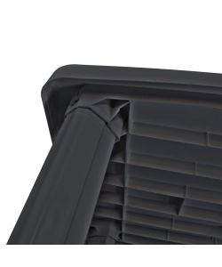 Tavolo da Giardino Antracite 101x68x72 cm in Plastica