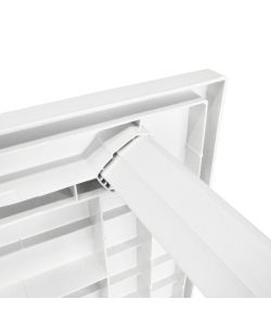 Tavolo da Giardino Bianco 126x76x72 cm in Plastica
