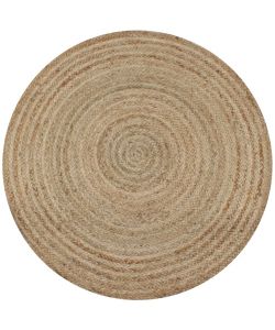 Tappeto in Juta Intrecciata 120 cm Rotondo