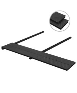 Pavimento per Esterni in WPC con Accessori 26 mq 2,2m Antracite