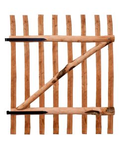 Cancello Singolo per Recizione in Legno di Nocciolo 100x120 cm