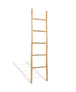 Scala Portasciugamani con 5 Pioli in Bamb 150 cm