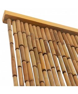 vidaXL Tenda Antimosche in Bamb - Marrone - 90x220 cm