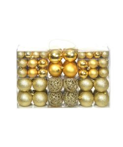 Set Palline di Natale 100 pz 3/4/6 cm Oro