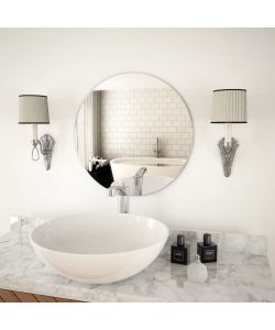 Specchio da Parete 50 cm in Vetro Circolare