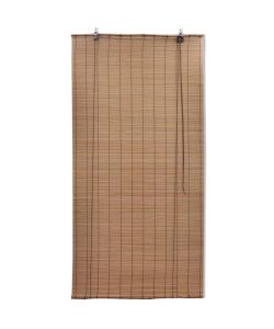 Tenda Avvolgibile in Bamb 100x220 cm Marrone