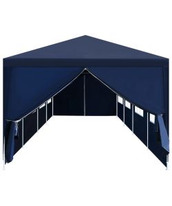 Gazebo da Giardino 3x12 m Blu