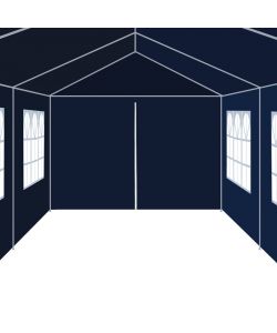 Gazebo da Giardino 3x12 m Blu