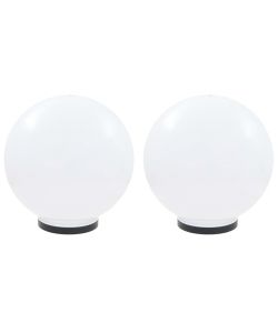 Set Lampade a LED Sferiche 2 pz 40 cm in PMMA