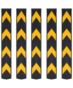 Protezioni Angolari Riflettenti 5 pz in Gomma 80 cm