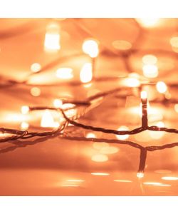 Stringa di Luci con 1000 LED 60 m 8 Effetti Luce IP44 Bianco Caldo