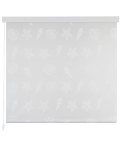 Tenda a Rullo per Doccia 80x240 cm con Motivo Stella Marina