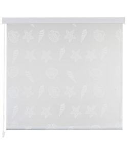 Tenda a Rullo per Doccia 100x240 cm con Motivo Stella Marina