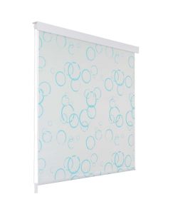 Tenda a Rullo per Doccia 80x240 cm con Motivo a Bolle