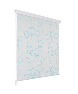 Tenda a Rullo per Doccia 100x240 cm con Motivo a Bolle