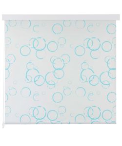 Tenda a Rullo per Doccia 120x240 cm con Motivo a Bolle