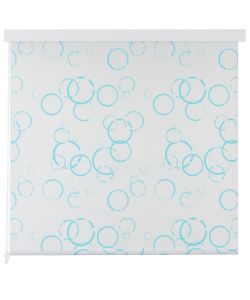 Tenda a Rullo per Doccia 140x240 cm con Motivo a Bolle
