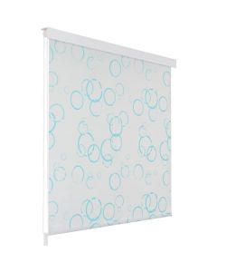 Tenda a Rullo per Doccia 160x240 cm con Motivo a Bolle