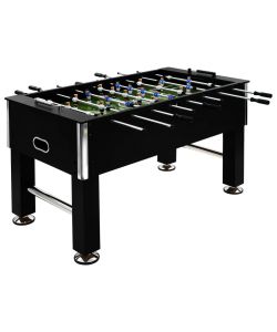 Tavolo Calcio Balilla in Acciaio 60 kg 140x74,5x87,5 cm Nero