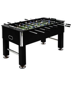 Tavolo Calcio Balilla in Acciaio 60 kg 140x74,5x87,5 cm Nero