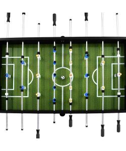 vidaXL Tavolo Calcio Balilla Nero 140x74,5x87,5 cm in Acciaio