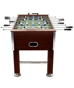 Tavolo Calcio Balilla in Acciaio 140x74,5x87,5 cm Marrone
