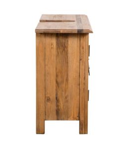 vidaXL Mobile Sottolavabo Bagno Massello di Pino Riciclato 70x32x63cm - Stile Retr - Colore Marrone - Arredo Bagno