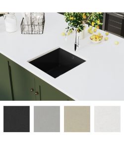 Lavello da Cucina in Granito Vasca Singola Nero
