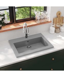 Lavandino in Granito 600x450x120 mm Grigio