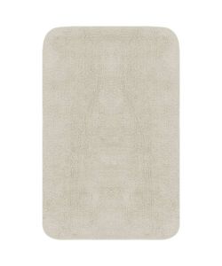 Set Tappetini per Bagno 3 pz in Tessuto Bianco