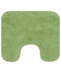 Set Tappetini per Bagno 3 pz in Tessuto Verde