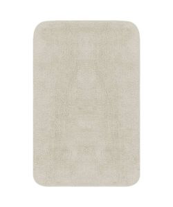 Set Tappetini per Bagno 2 pz in Tessuto Bianco