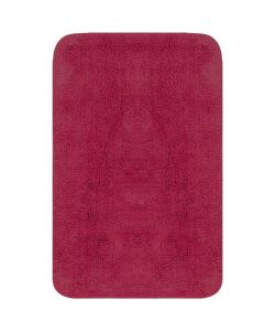 Set Tappetini per Bagno 2 pz in Tessuto Fucsia