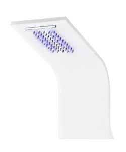 Colonna Doccia in Alluminio 20x44x130 cm Bianco
