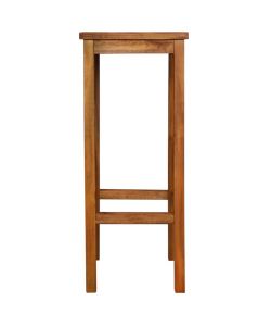 Sgabelli da Bar 2 pz in Legno Massello di Acacia 44016