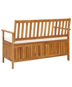 vidaXL Cassapanca da Giardino in Legno di Acacia - Marrone - 120x63x84 cm