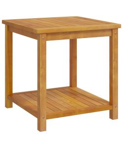 Tavolinetto in Legno Massello di Acacia 45x45x45 cm