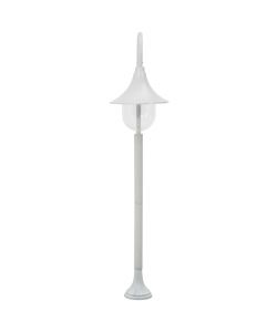 Lampione da Giardino E27 120 cm Alluminio Bianco