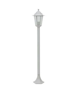 Lampioni da Giardino 6 pz E27 110 cm in Alluminio Bianco