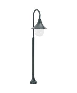 Lampione da Giardino E27 120 cm Alluminio Verde Scuro