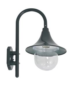 Lampada da Parete da Giardino E27 42 cm Alluminio Verde Scuro