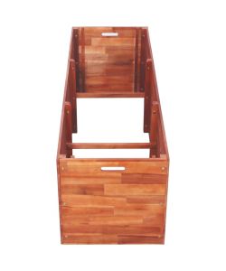 Letto Rialzato da Giardino in Legno di Acacia 150x50x50 cm