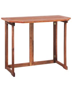 Tavolo da Bistrot 90x50x75 cm in Legno Massello di Acacia