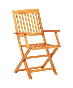 Set da Pranzo da Giardino 5 pz in Legno Massello di Acacia