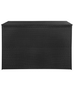 Baule da Giardino Nero 150x100x100 cm in Polyrattan