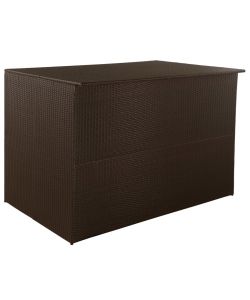 Baule da Giardino Marrone 150x100x100 cm in Polyrattan
