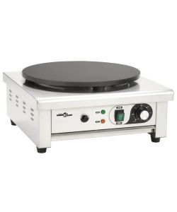 Piastra Elettrica per Crepes con Vassoio Estraibile 40 cm 3000 W