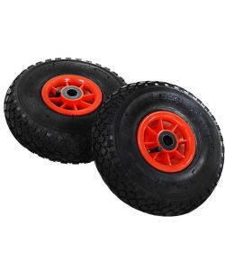 Ruote Carrello a Mano 4 pz Gomma 3.00-4 (245x82) 142970