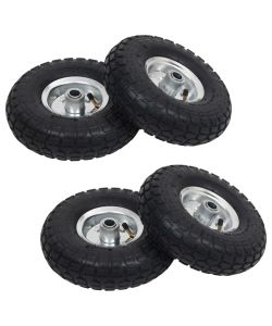 Ruote Carrello a Mano 2 pz in Gomma 4.10/3.50-4 (260x83) 142976